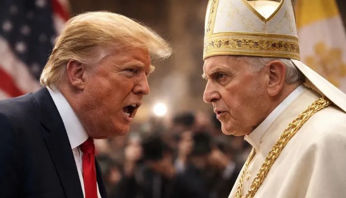পোপ লুই বনাম প্রেসিডেন্ট ট্রাম্প দ্বন্দ্ব : খ্রীষ্টধর্মের অপমান!