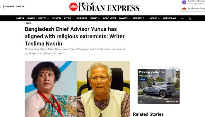 Bangladesh Chief Advisor Yunus has aligned with religious extremists