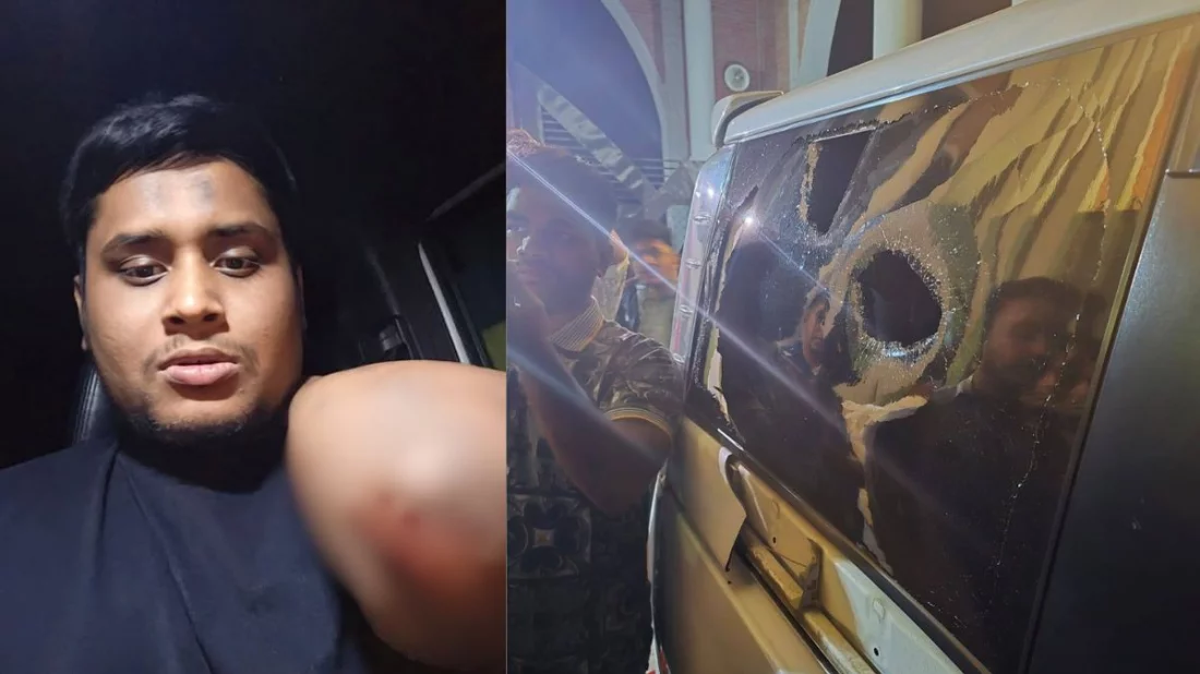 গাজীপুরে হাসনাত আব্দুল্লাহর গাড়িতে হামলা, হাতে আঘাত 