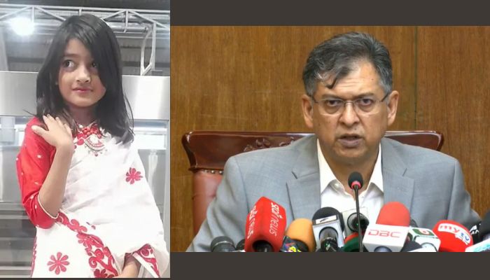 রামিসা হত্যার দৃষ্টান্তমূলক বিচার সংক্ষিপ্ত সময়ে সম্পন্ন হবে: স্বরাষ্ট্রমন্ত্রী