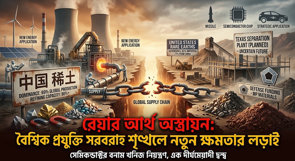 রেয়ার আর্থের ফাঁদে আমেরিকা: খনিজ আধিপত্যে চীনের পাল্টাধাওয়া